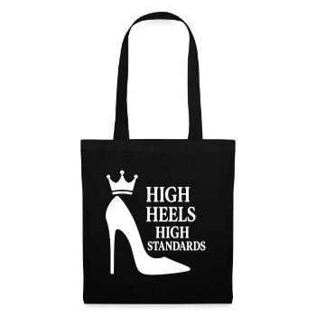 High Heels High Standards: Power Statement Queen - Tote Bag - black - Front
