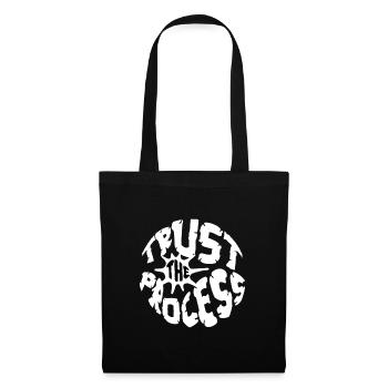 Trust the Process Logo Sportler Motivation Emblem - Stoffbeutel - Schwarz - Vorne