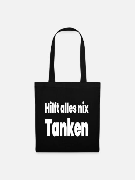 Tanken - Stoffbeutel - Schwarz