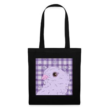 pretty pink purple dove - Tote Bag - black - Front