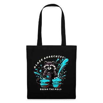Glaze Anarchist Raccoon - Break the Mold - Tote Bag - black - Front