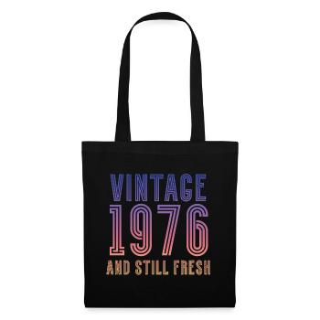Vintage 1976 - Stoffbeutel - Schwarz - Vorne