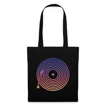DJ Vinyl Music - Sac en tissu - noir - Devant