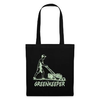 GREENKEEPER Leidenschaft Rasenpflege Garten - Stoffbeutel - Schwarz - Vorne