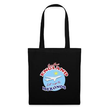 Goodbye England Let´s go to Mykonos  - Tote Bag - black - Front