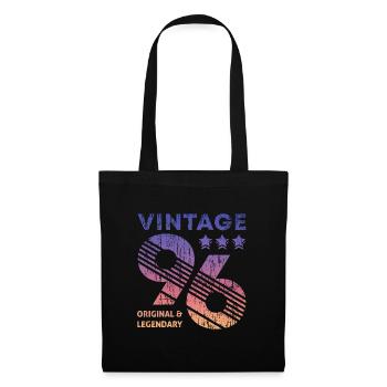 Vintage 1996 - Stoffbeutel - Schwarz - Vorne