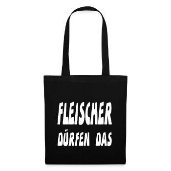 Fleischer - Stoffbeutel - Schwarz - Vorne