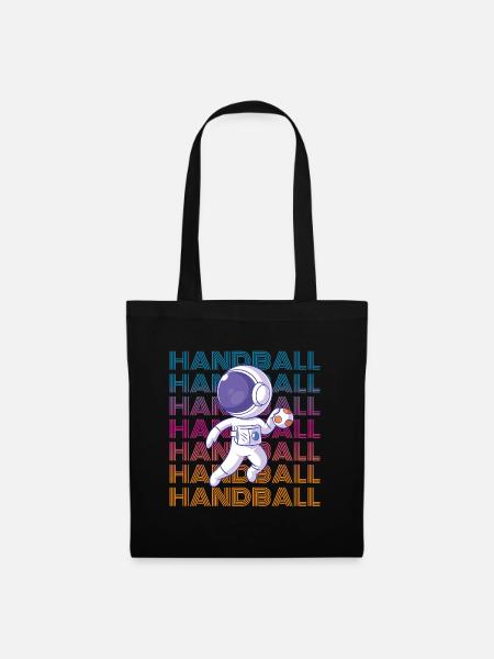 Handball Astronaut - Stoffbeutel - Schwarz