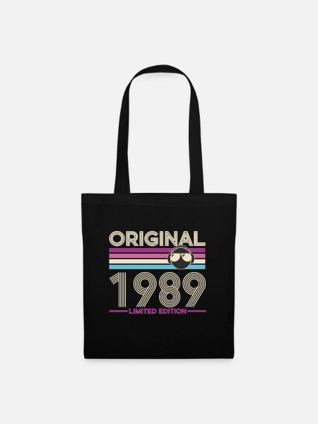 Originale Retro-Edition von 1989 - Stoffbeutel - Schwarz
