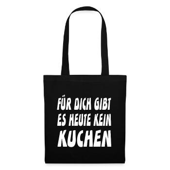 Kuchen - Stoffbeutel - Schwarz - Vorne