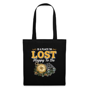 Lost Happy To Be Kompass-Wanderfernglas - Stoffbeutel - Schwarz - Vorne