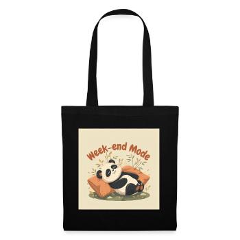 Panda Weekend Relaxed Mode - Tote Bag - black - Front