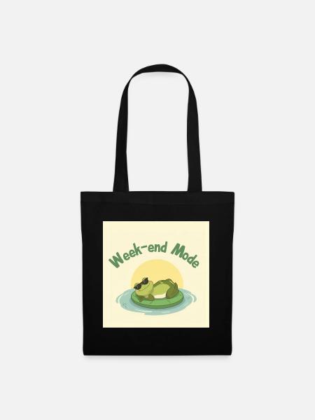 Chill Frog Fashion Weekend - Tote Bag - black