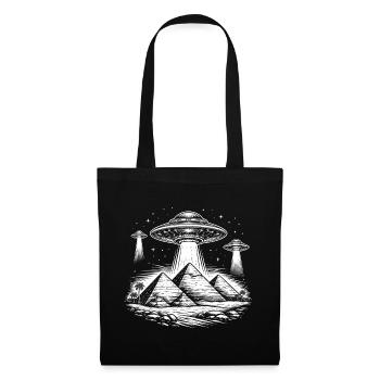 Pyramides OVNI Égypte Mystère Anciens extraterrestres - Sac en tissu - noir - Devant