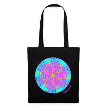 Music Vibes -Retro Vinyl Dance - Tote Bag - black - Front