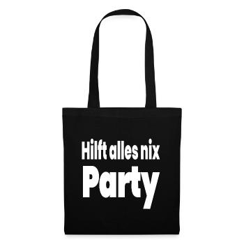 Parti - Sac en tissu - noir - Devant