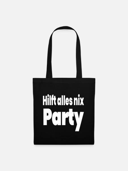 Party - Stoffbeutel - Schwarz