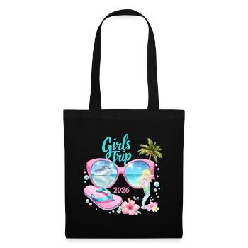 Voyage entre filles Vacances en croisière 2026 - Sac en tissu - noir - Devant