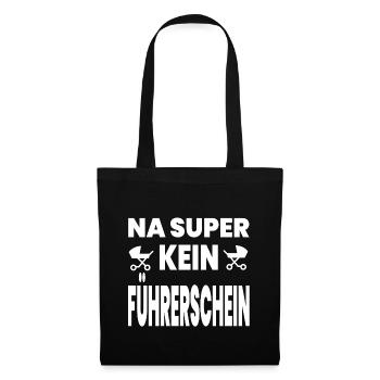Führerschein - Stoffbeutel - Schwarz - Vorne