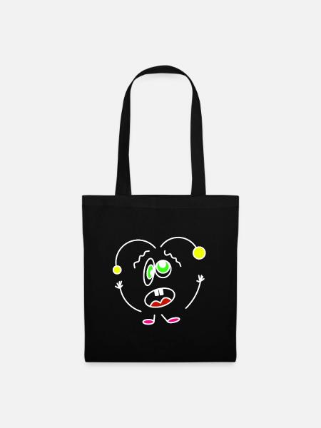 Crazy-Heartbeat - Tote Bag - black