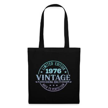 Vintage 1976 - Stoffbeutel - Schwarz - Vorne