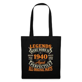 Legends 1940 Perfekt gealtert - Stoffbeutel - Schwarz - Vorne