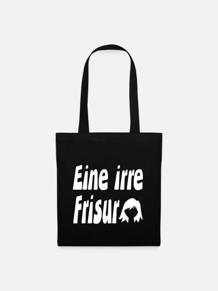 Frisur - Stoffbeutel - Schwarz