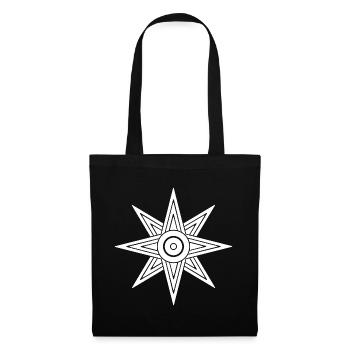 Inanna Star - Déesse Ishtar Soleil - Sac en tissu - noir - Devant