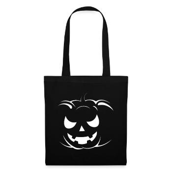 Halloween - Zombie - Horror - Kürbis - Stoffbeutel - Schwarz - Vorne