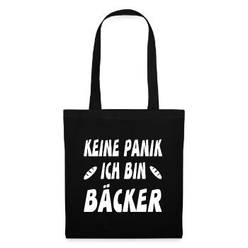 Bäcker - Stoffbeutel - Schwarz - Vorne