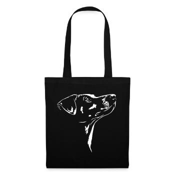 German Pinscher Silhouette Dog Dog Wilsigns - Tote Bag - black - Front
