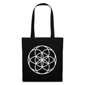 Seed of Life - Sacred Geometry - Tote Bag - black - Front