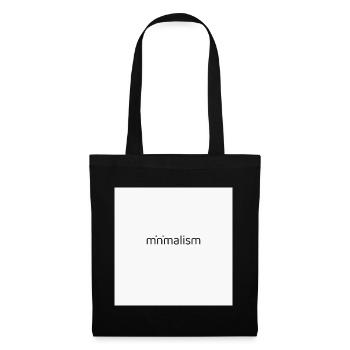 Minimalism Typography – Clean Poster Design - Tote Bag - black - Front
