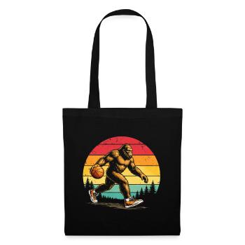 Bigfoot Sasquatch Big Foot Basketball - Tote Bag - black - Front