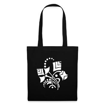 Deco flowers - Sac en tissu - noir - Devant
