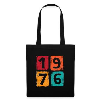 Vintage 1976 - Stoffbeutel - Schwarz - Vorne