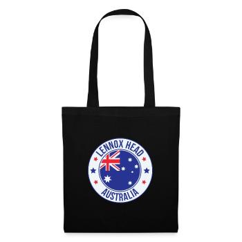 Lennox Head Australien-Abzeichen - Stoffbeutel - Schwarz - Vorne
