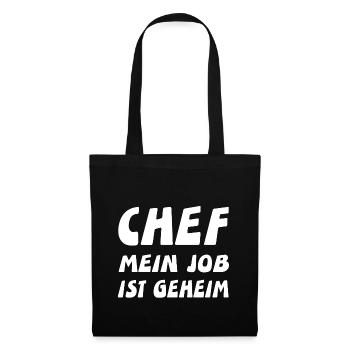 Chef - Stoffbeutel - Schwarz - Vorne