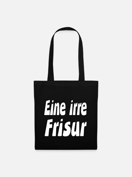 Frisur - Stoffbeutel - Schwarz