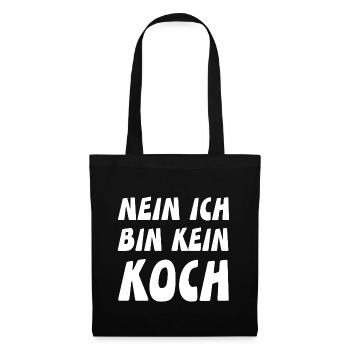 Koch - Stoffbeutel - Schwarz - Vorne