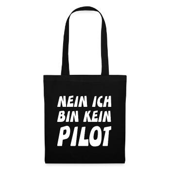 Pilot - Stoffbeutel - Schwarz - Vorne