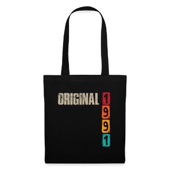Millésime 1991 - Sac en tissu - noir - Devant