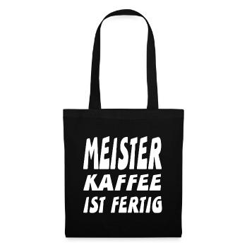 Meister - Stoffbeutel - Schwarz - Vorne