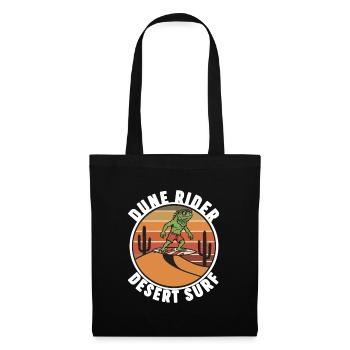 Iguana Desert Surf Dune Rider Retro - Tote Bag - black - Front