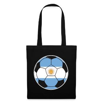Fußball – Team Argentinien - Stoffbeutel - Schwarz - Vorne