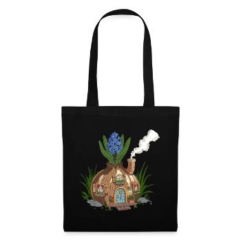 Maison des jacinthes - Sac en tissu - noir - Devant