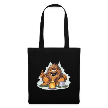 Coffee Yeti with Feuerlust - Tote Bag - black - Front