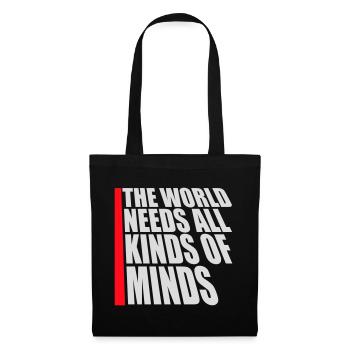 Le monde a besoin de toutes sortes d’esprits inspirants - Sac en tissu - noir - Devant