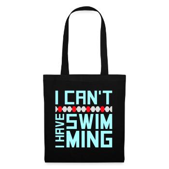 Je ne peux pas, j’ai une excuse de nageur drôle - Sac en tissu - noir - Devant
