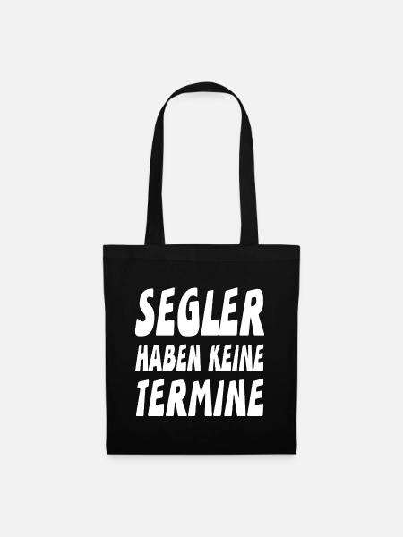 Segeln - Stoffbeutel - Schwarz